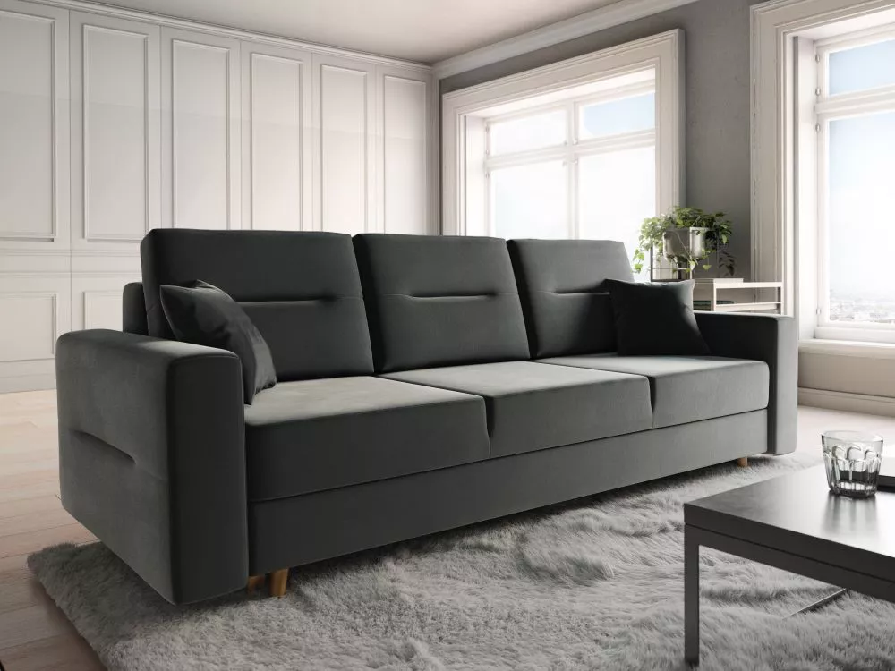 Dīvāns Bergen Sofa Standard · Pelēks · 90 × 230 × 87 cm