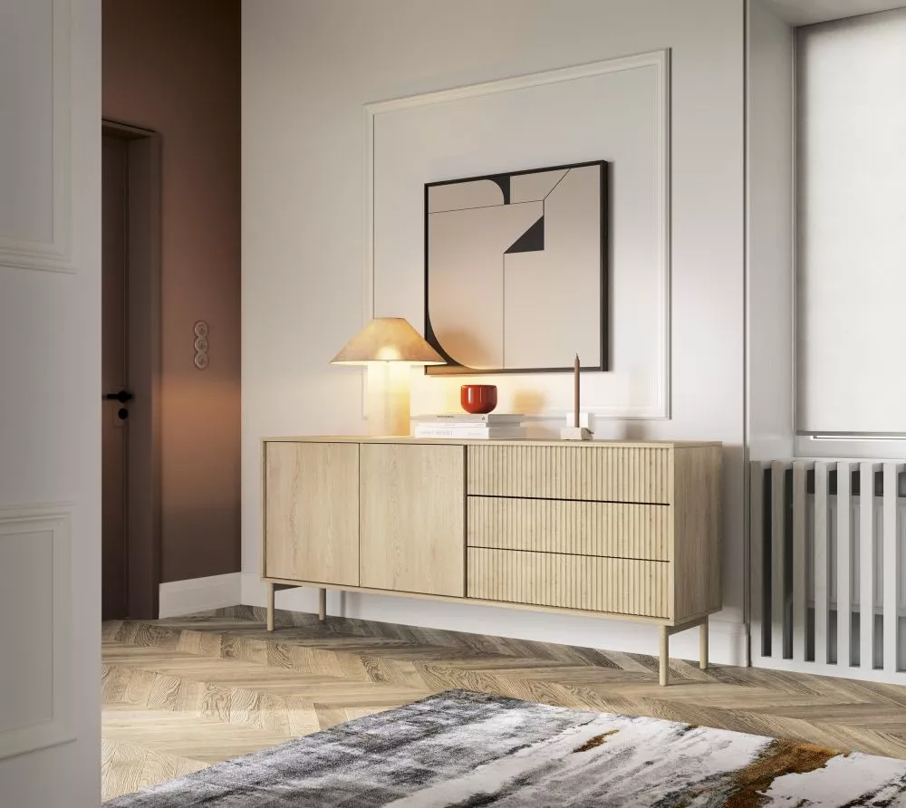 Kumode Tavo C · Ozols kremona · 187 × 39.5 × 80 cm