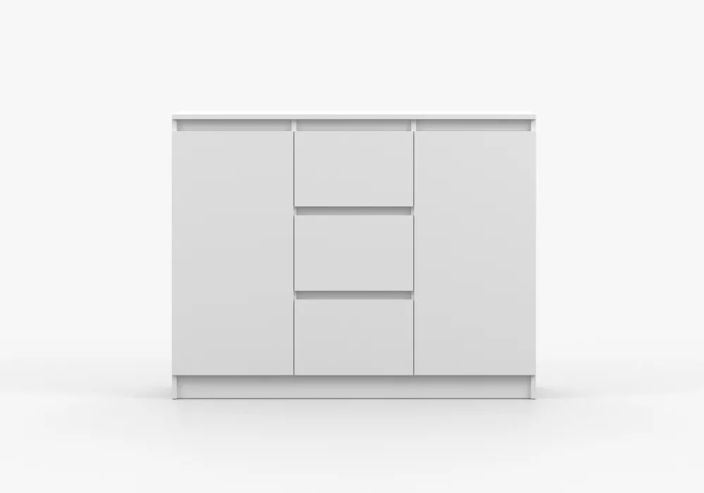 Kumode Solo K2D3S · Balts · 120 × 42 × 86 cm