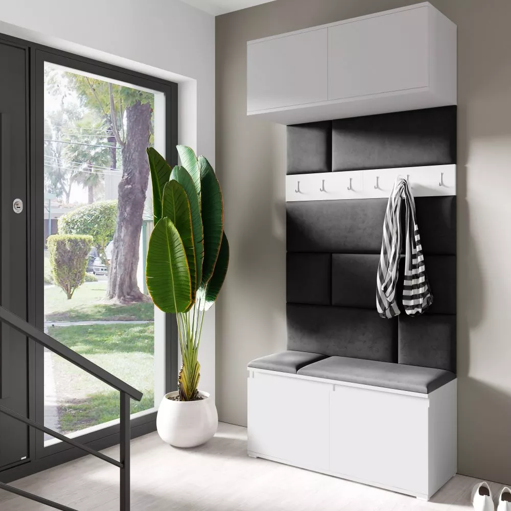 Apavu plaukts Emi 23 Trinity Korpusa krāsa: balts, · 100 × 225 × 40 cm