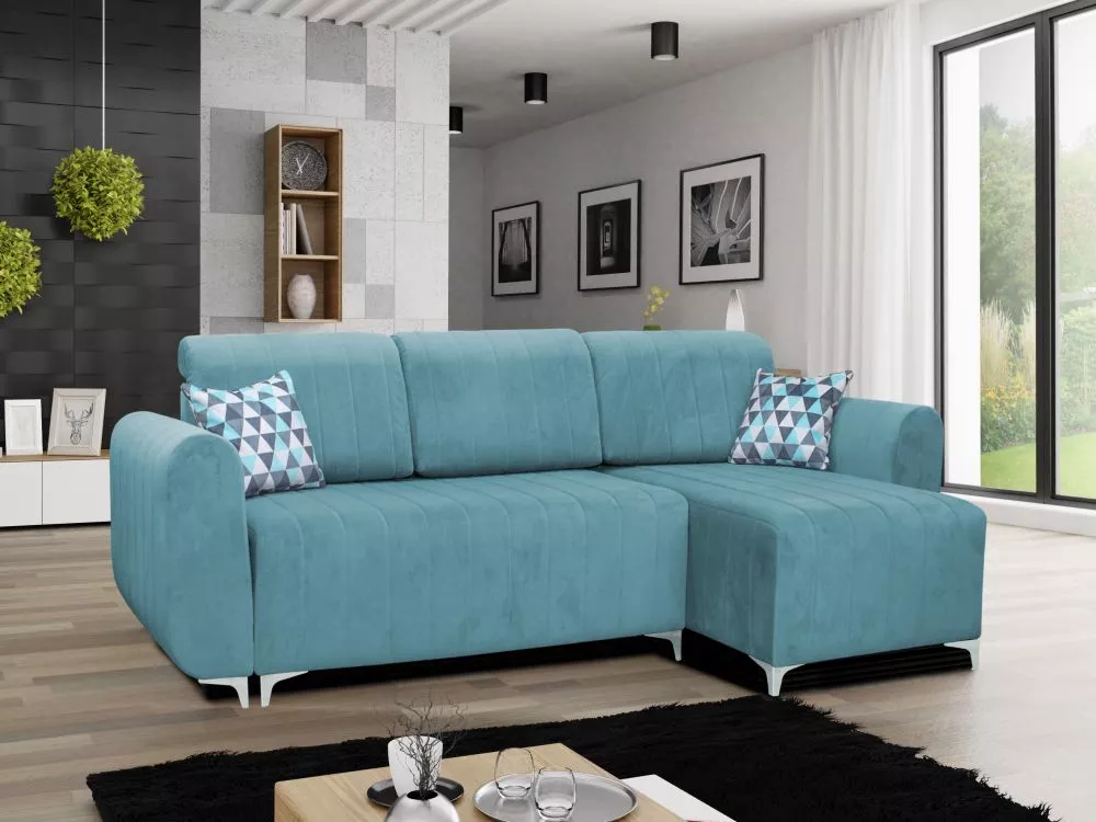 Dīvāns Alpine standard · Tirkīzs · 144 × 250 × 98 cm