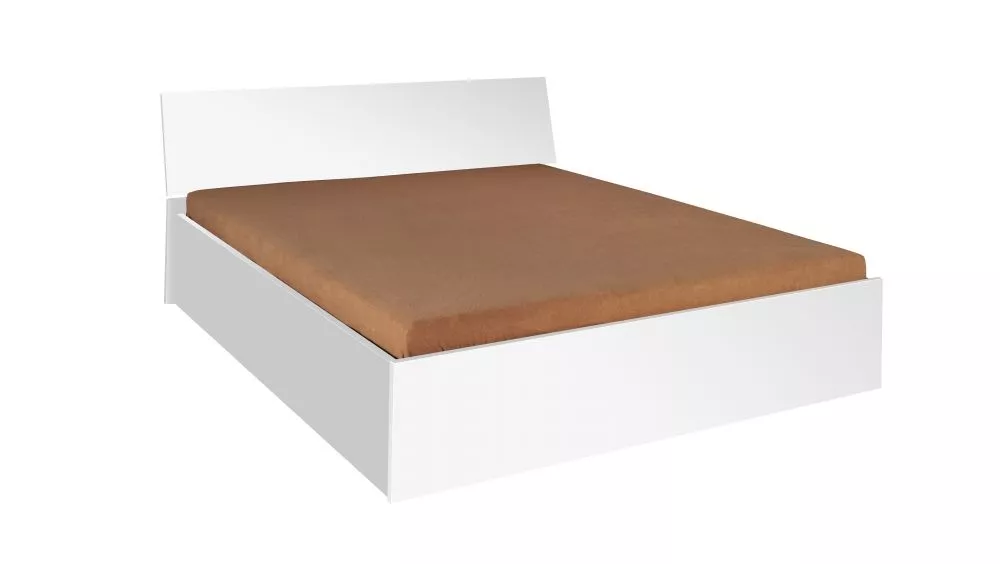 Gulta Penelopa P07,P09 ar stelāžu Guļamvietas platums: 180 cm, Guļamvietas garums: 200 cm, · Balts · 194 × 210 × 76 cm