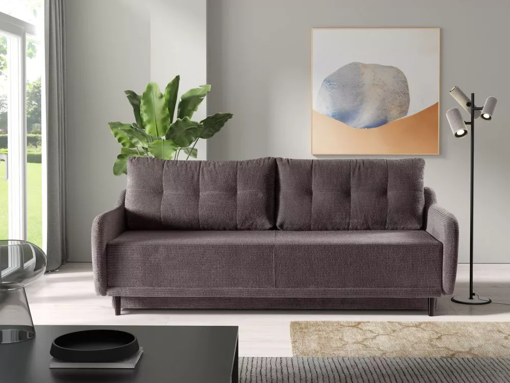 Dīvāns Sally standard · Brūns · 99 × 217 × 88 cm