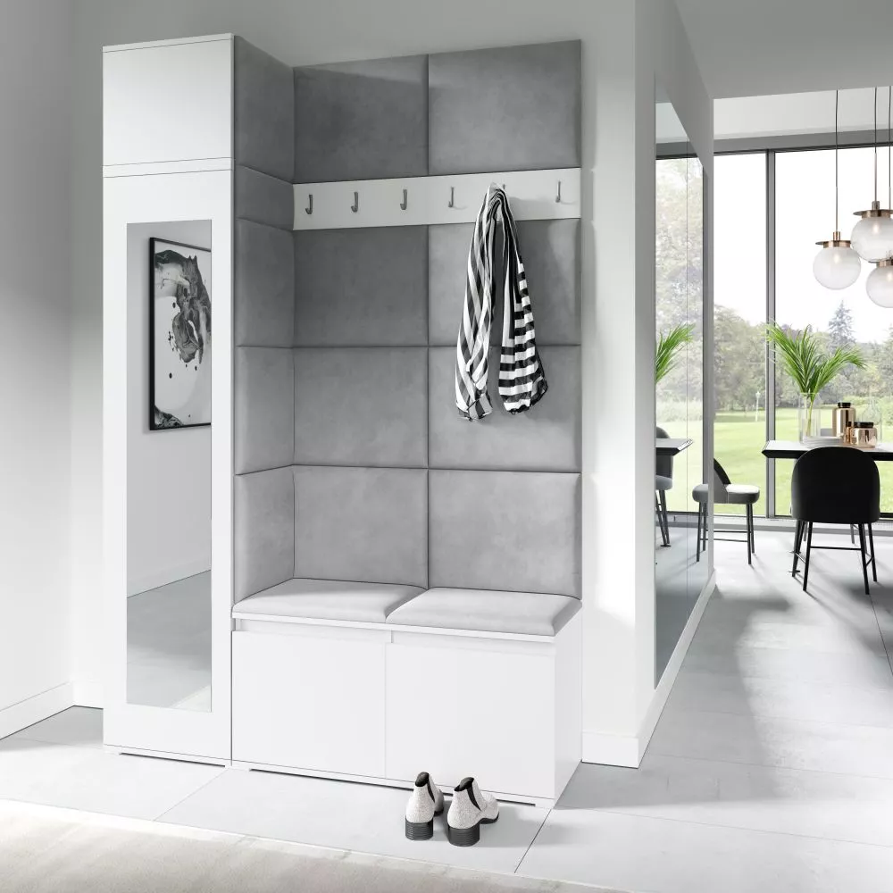 Apavu plaukts Emi 22 Trinity Korpusa krāsa: balts, · 145 × 225 × 40 cm
