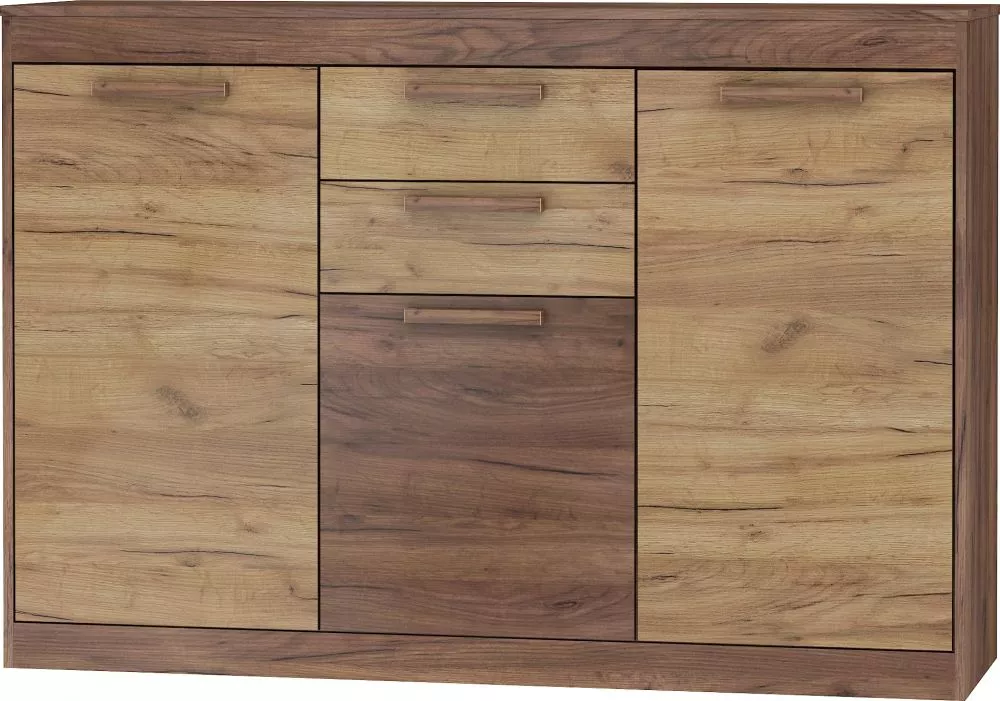 Kumode Maximus MXS 09 · Tobaco ozolos + zelta ozols · 148 × 41.4 × 101.8 cm