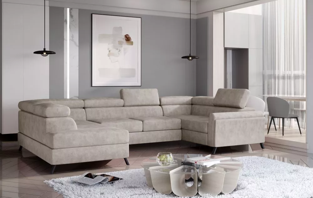 Dīvāns Escada Premium standard · Bēšs · 200 × 336 × 76 cm