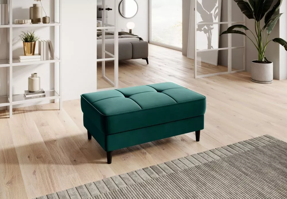 Pufs Bellis P Comfort Standard Auduma numurs: Velvetmat 38, · Jūraszaļš · 97 × 42 × 62 cm