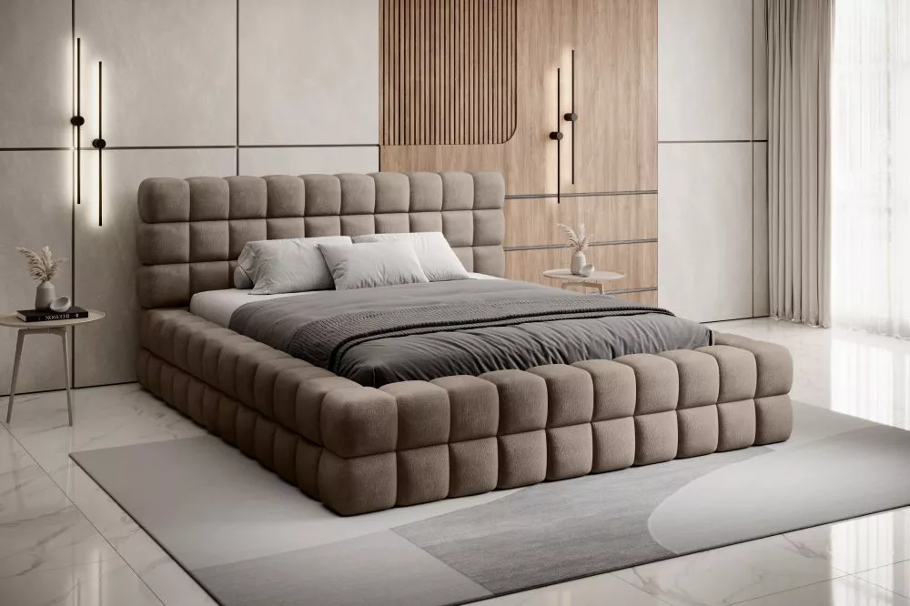 Gulta Dizzle Standard ar stelāžu Guļamvietas platums: 180 cm, Guļamvietas garums: 200 cm, stelāžas tips: metāla, · Tumši