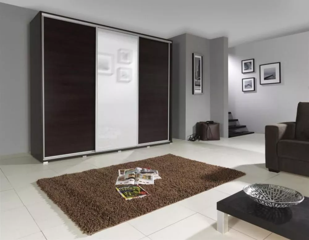 Skapis Silver 255 · Kastanis venge · 255 × 66 × 215 cm