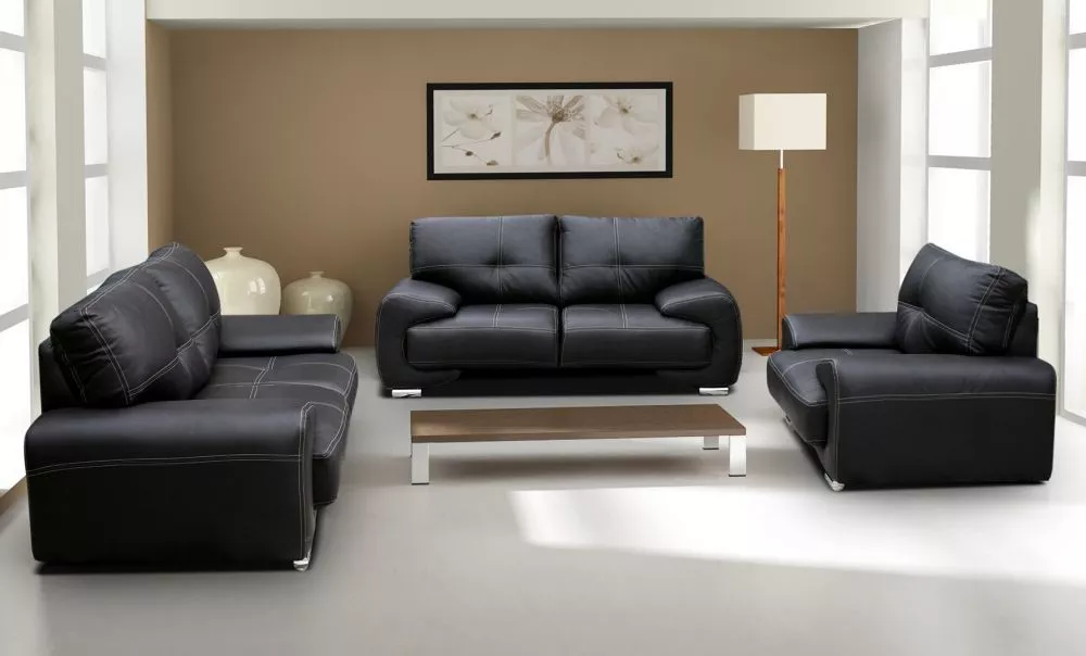 Komplekts Omega 3S+2S+1S Standard · Melns · 100 × 230 × 90 cm