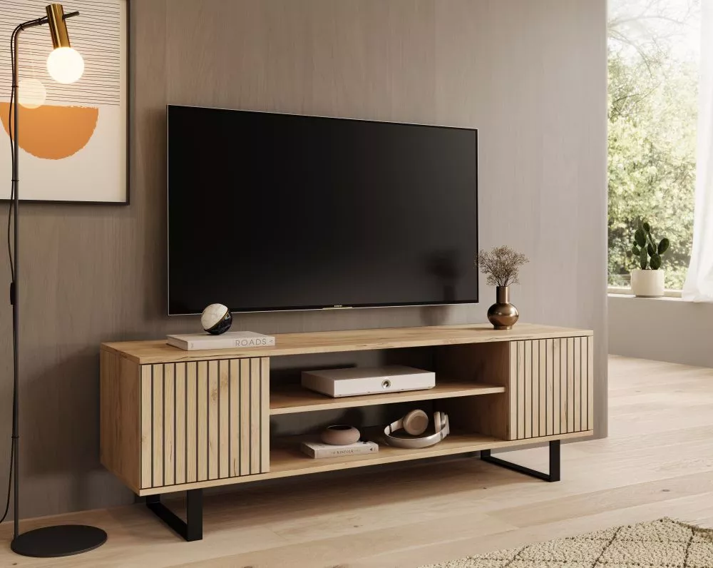 TV tumba Lorello RTV · Ozols kraft · 155 × 40 × 49 cm