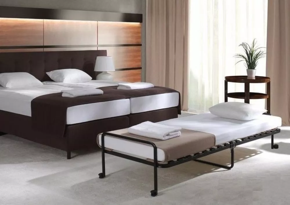 Gulta Rosina ar stelāžu Guļamvietas platums: 80 cm, Guļamvietas garums: 200 cm, · Melns · 80 × 205 × 38 cm