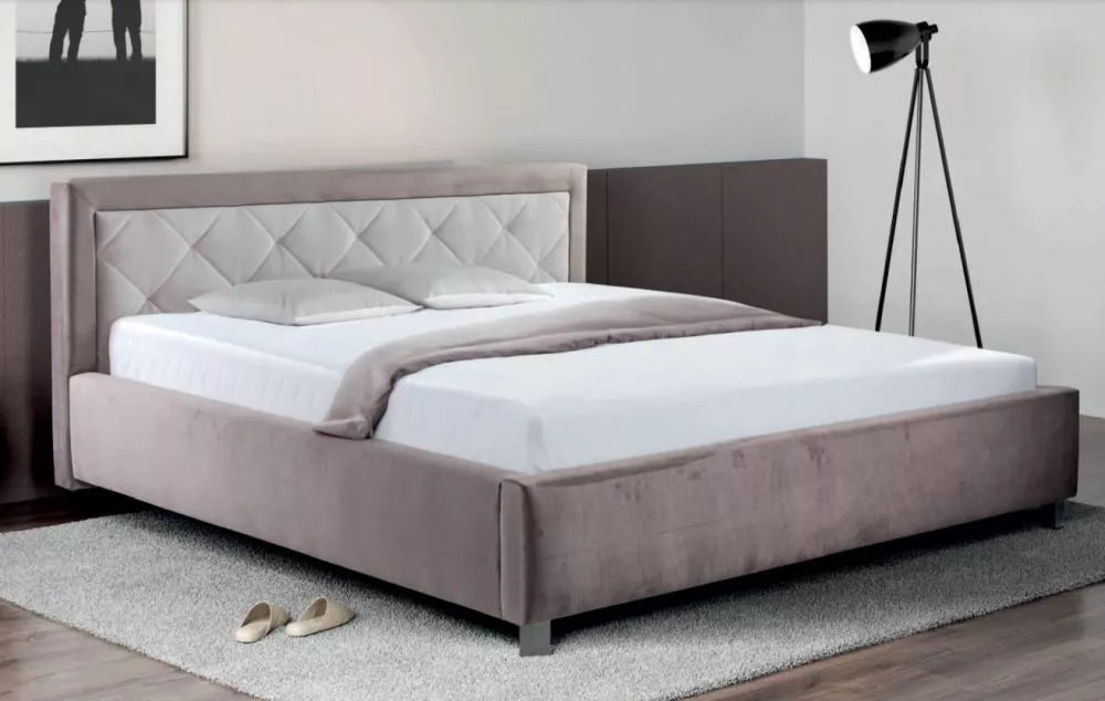 Gulta Pretty 6 Standard ar stelāžu Guļamvietas platums: 160 cm, Guļamvietas garums: 200 cm, · Bēšs + krēms · 180 × 222 ×