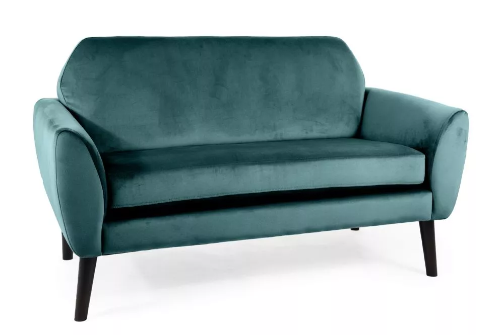 Dīvāns Mena Velvet · Zaļš · 75 × 147 × 85 cm