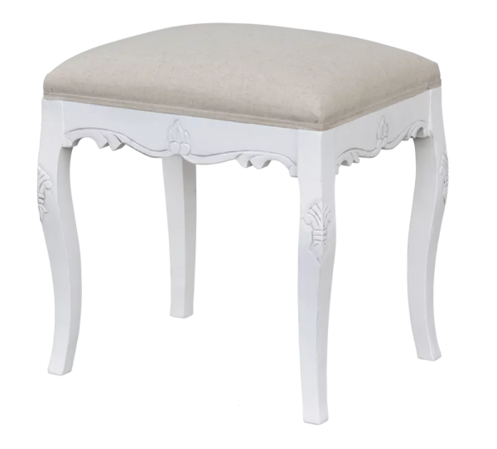 Pufs Rimini White RI046W · Balts · 35 × 49 × 45 cm
