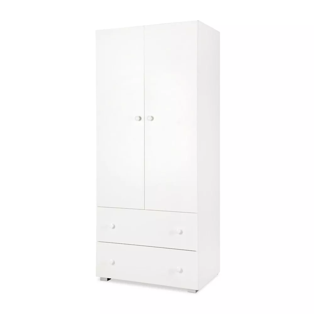 Skapis Paula SZ · Balts · 80 × 52 × 183 cm