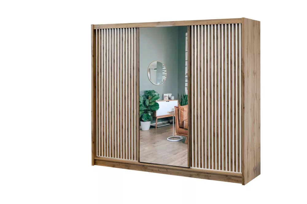Skapis London Mirror · 250 × 60.5 × 215 cm