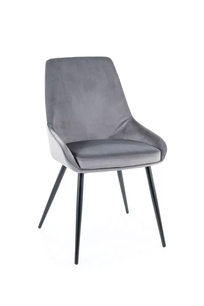 Krēsls Cobe Velvet · Pelēks · 85 × 49 × 54 cm