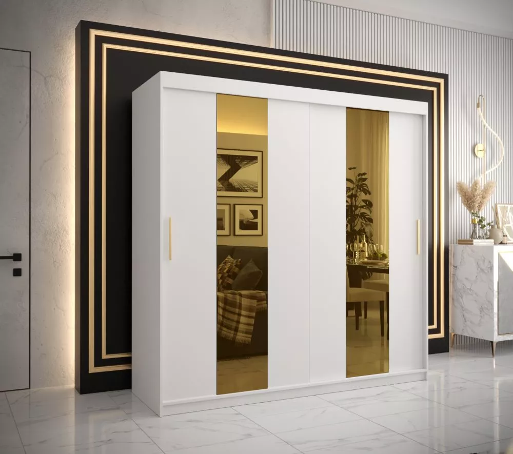 Skapis Golden Pole · Balts · 200 × 62 × 200 cm