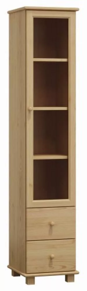 Grāmatu skapis Wit 8 · Priede · 40 × 42 × 190 cm