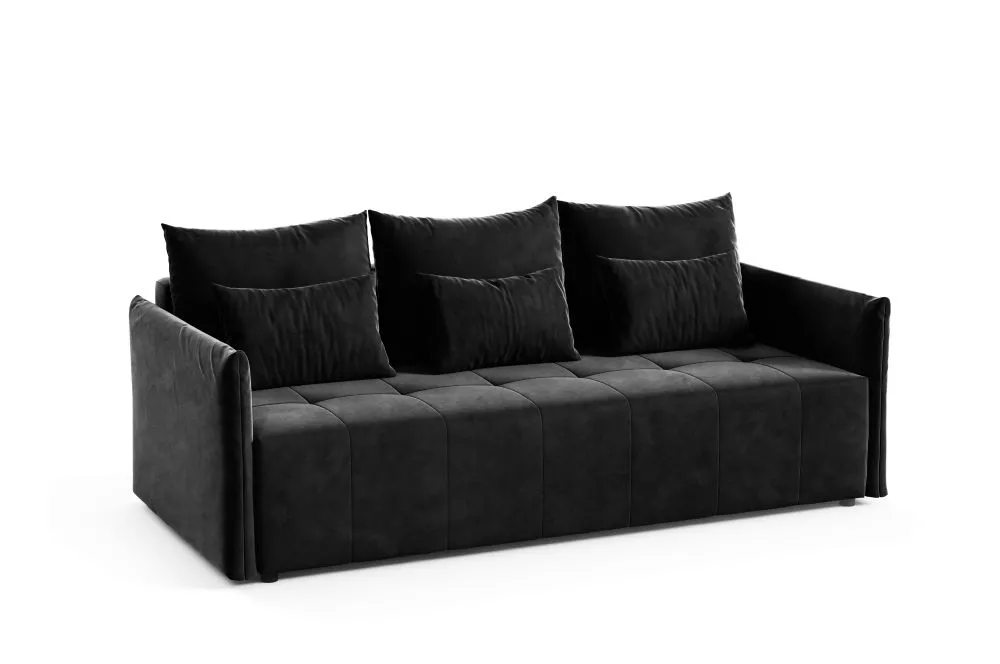 Dīvāns Beeniuu Standard · Melns · 105 × 222 × 82 cm