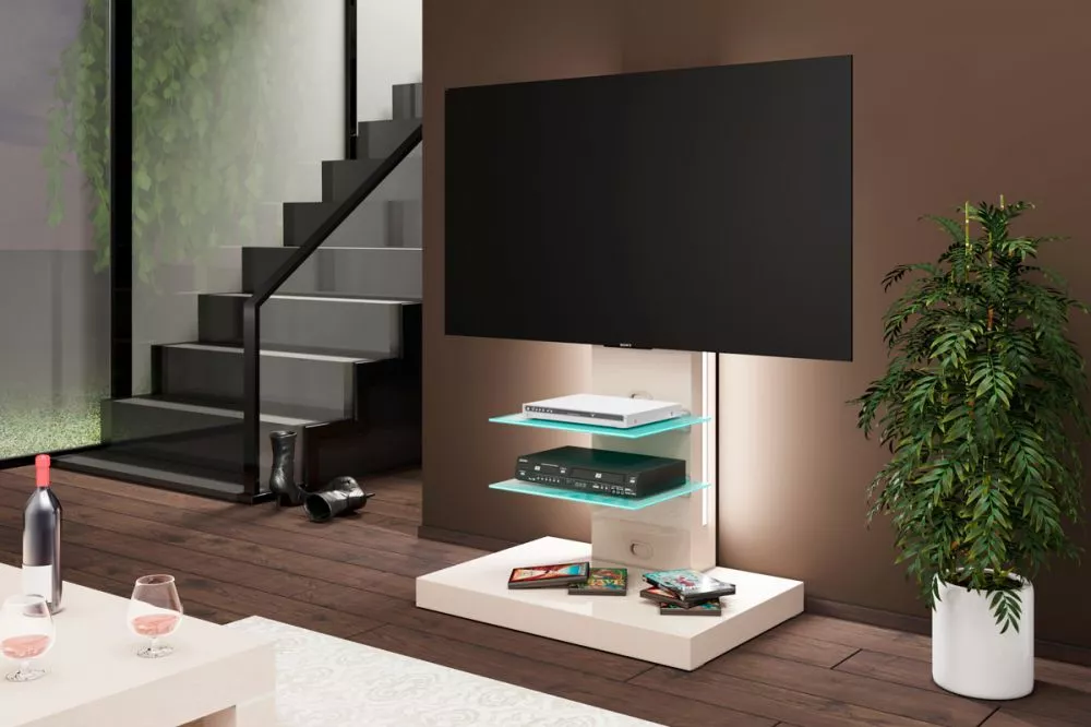TV tumba Marino ar LED · Kapučino · 78 × 54 × 132.5 cm