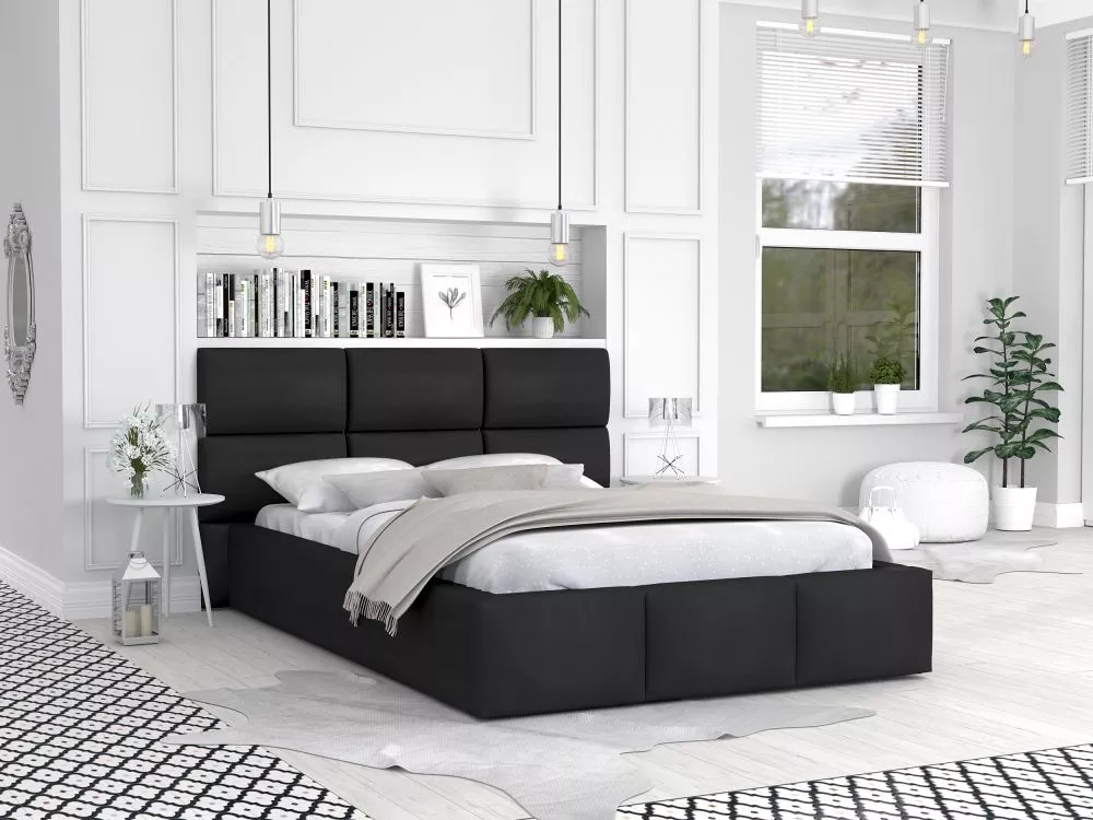 Gulta Denver Basic Standard ar stelāžu Guļamvietas platums: 140 cm, Guļamvietas garums: 200 cm, stelāžas tips: koka, · M