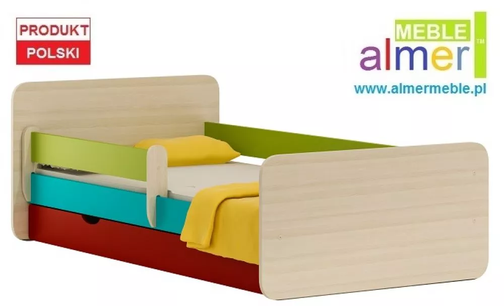 Bērnu gulta Milosz 20S ar stelāžu Guļamvietas platums: 90 cm, Guļamvietas garums: 180 cm, · 102 × 184 × 70 cm