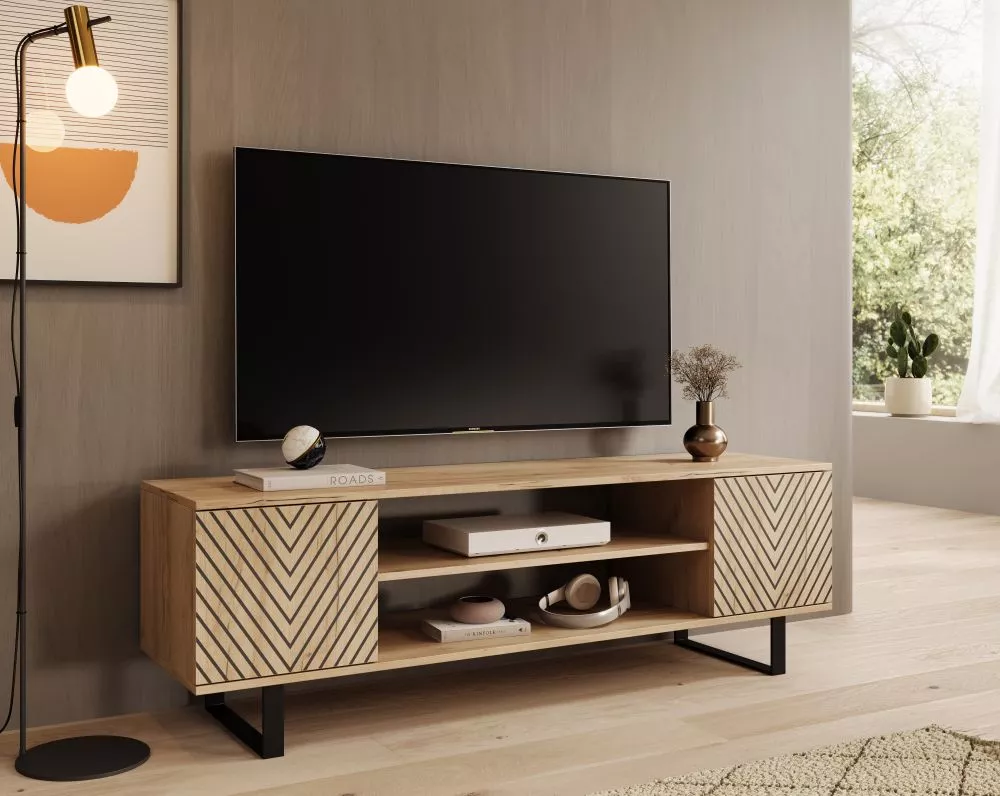 TV tumba Lorello J RTV · Ozols kraft · 155 × 40 × 49 cm