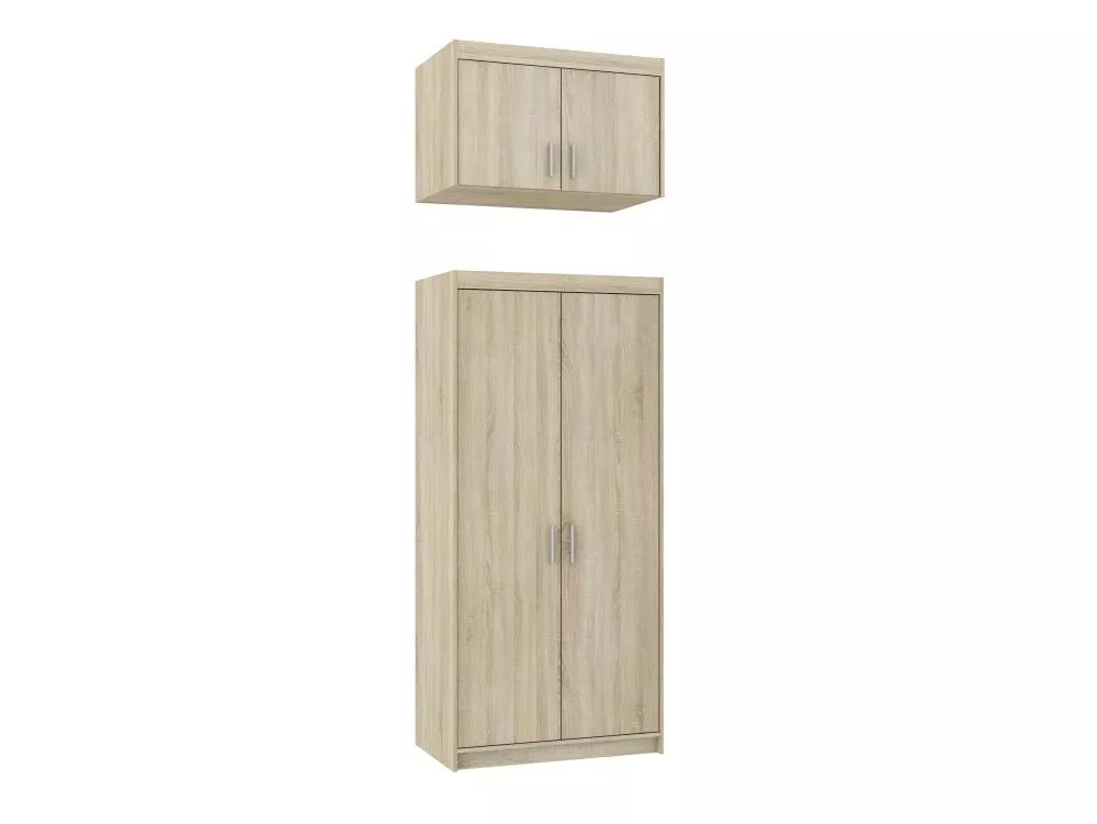 Skapis Elena 2D Premium · Sonoma · 89.7 × 53 × 245.5 cm