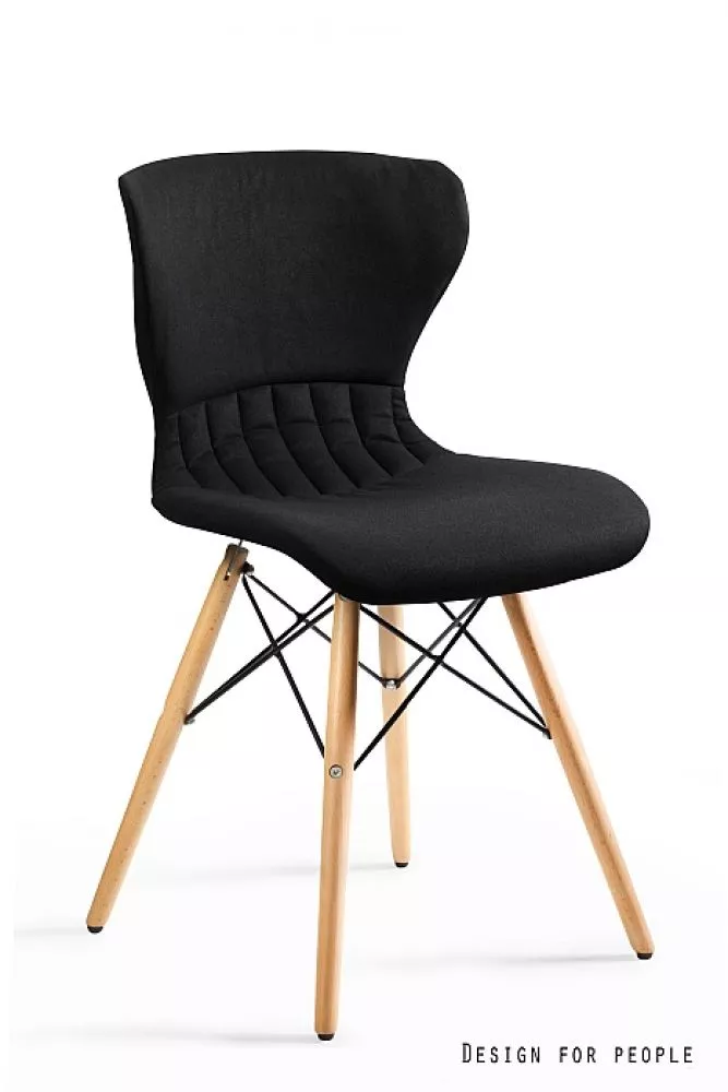 Krēsls Soft Scandi · Melns · 80 × 44 × 50 cm