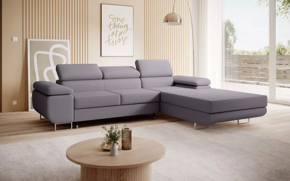 Dīvāns Corner 271 standard · Sudrabs · 200 × 277 × 90 cm