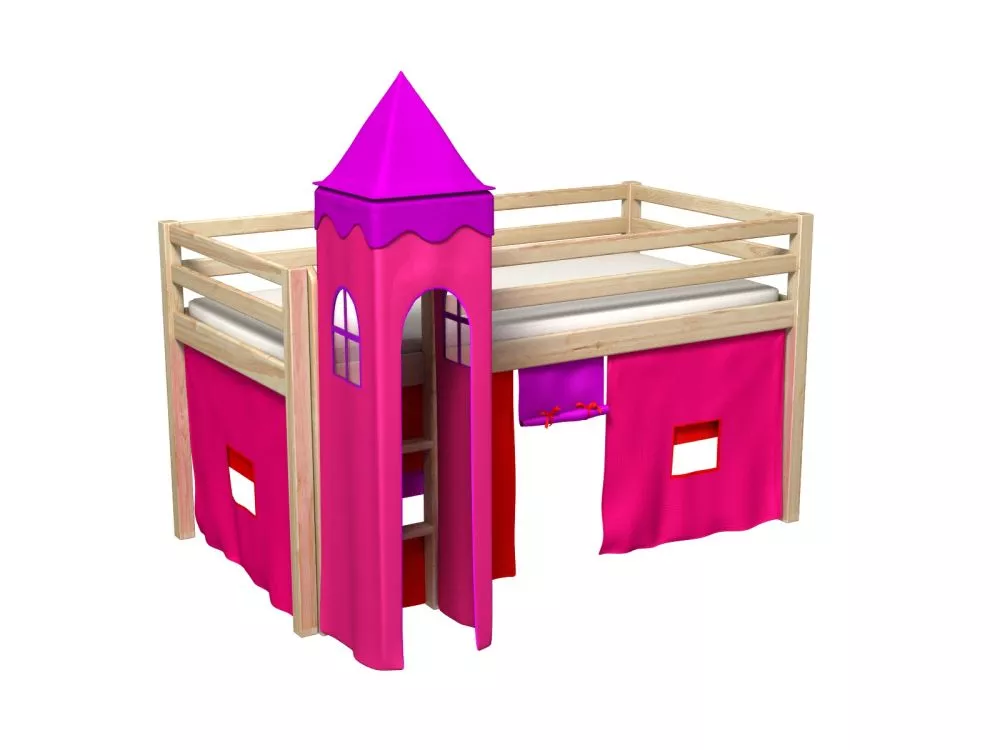 Bērnu gulta Gabi Tower ar stelāžu Guļamvietas platums: 80 cm, Guļamvietas garums: 180 cm, · 88 × 188 × 106 cm