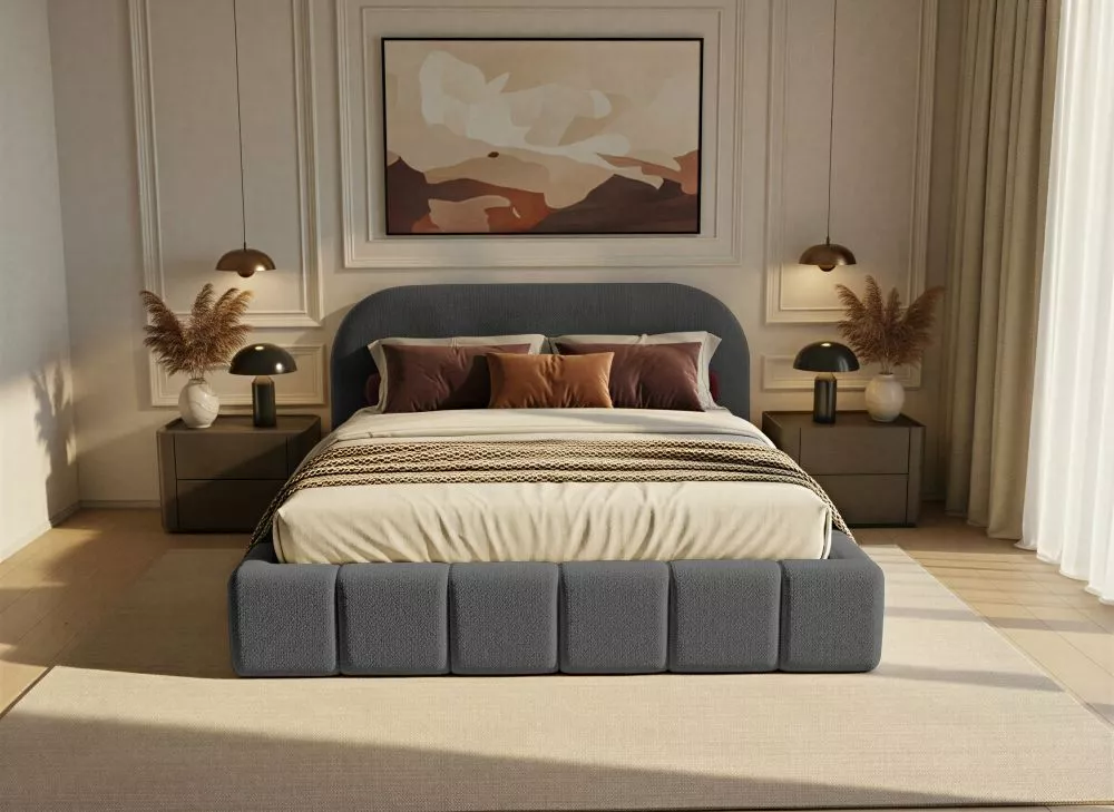 Gulta Orlando Lux Standard ar stelāžu Guļamvietas platums: 160 cm, Guļamvietas garums: 200 cm, stelāžas tips: metāla, · 