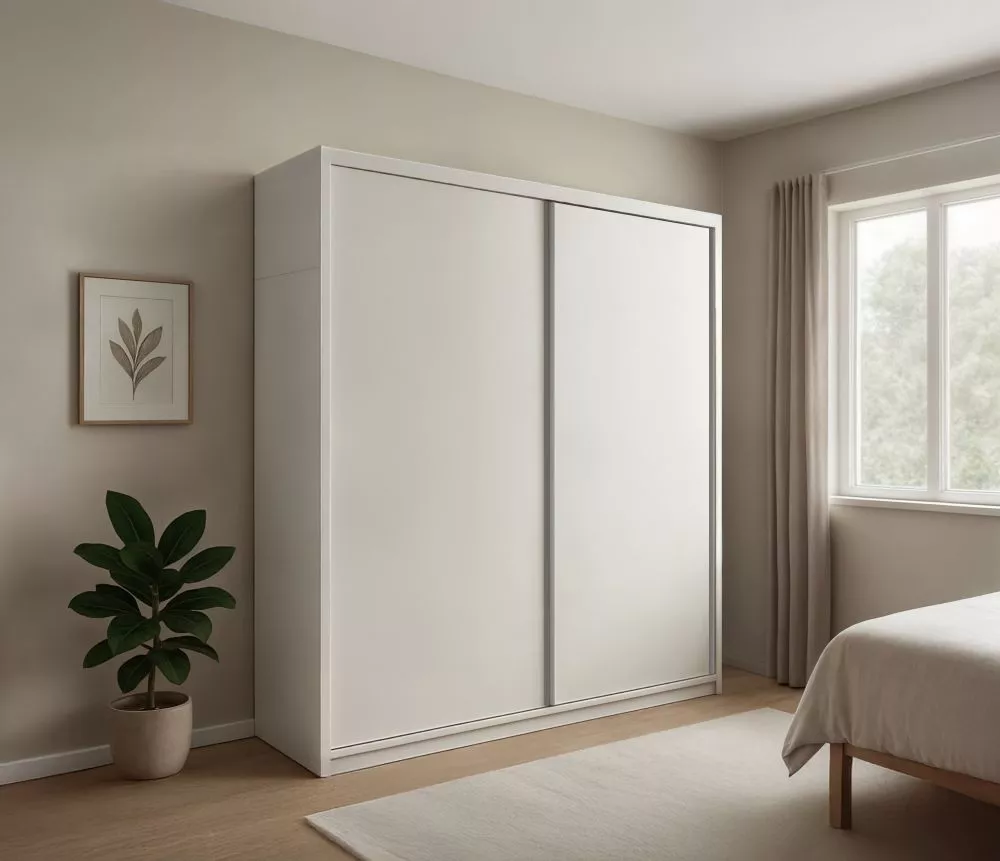 Skapis Long 200 · Balts · 203 × 62 × 217 cm