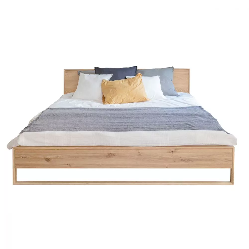 Gulta Adria ar stelāžu Guļamvietas platums: 180 cm, Guļamvietas garums: 200 cm, · Balināts ozols · 189 × 210 × 91 cm