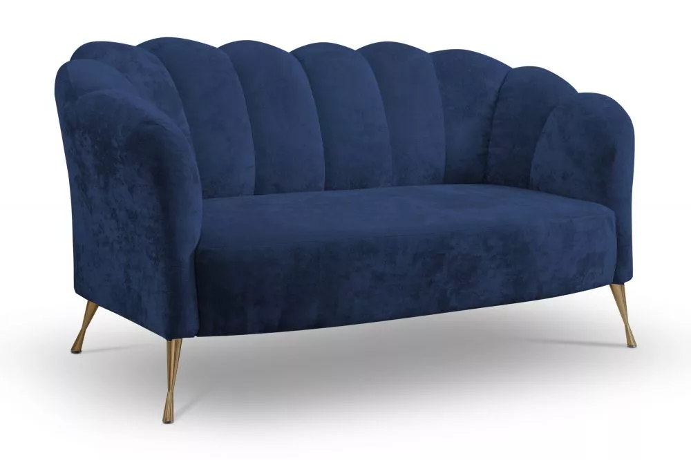 Dīvāns Adria 3S Gold Standard · Zils · 83 × 155 × 78 cm