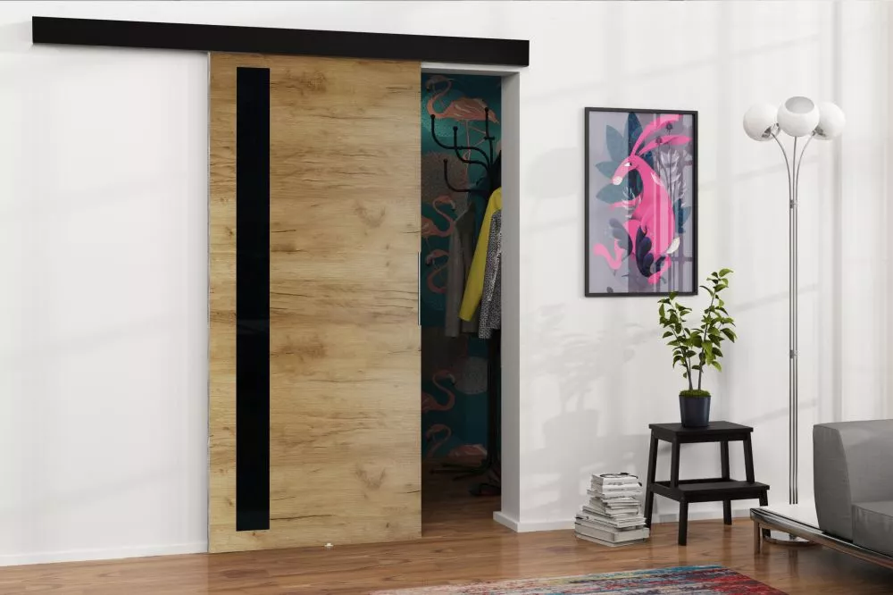 Bīdāmās durvis Malibu M-5 · Ozols craft zelts · 86 × 205 cm