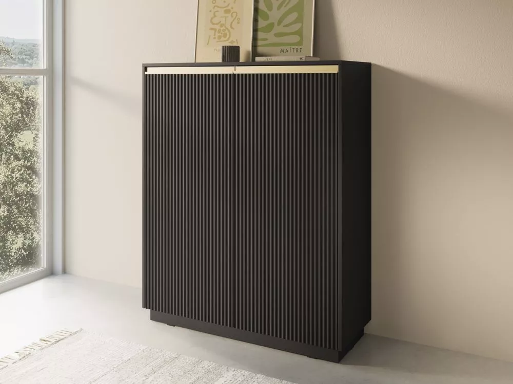 Kumode Royal KW-104 · Melns · 103.5 × 39 × 127 cm