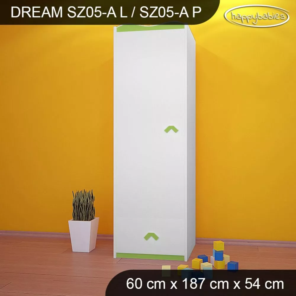 Bērnu skapis Dream SZ05-A · 60 × 54 × 187 cm