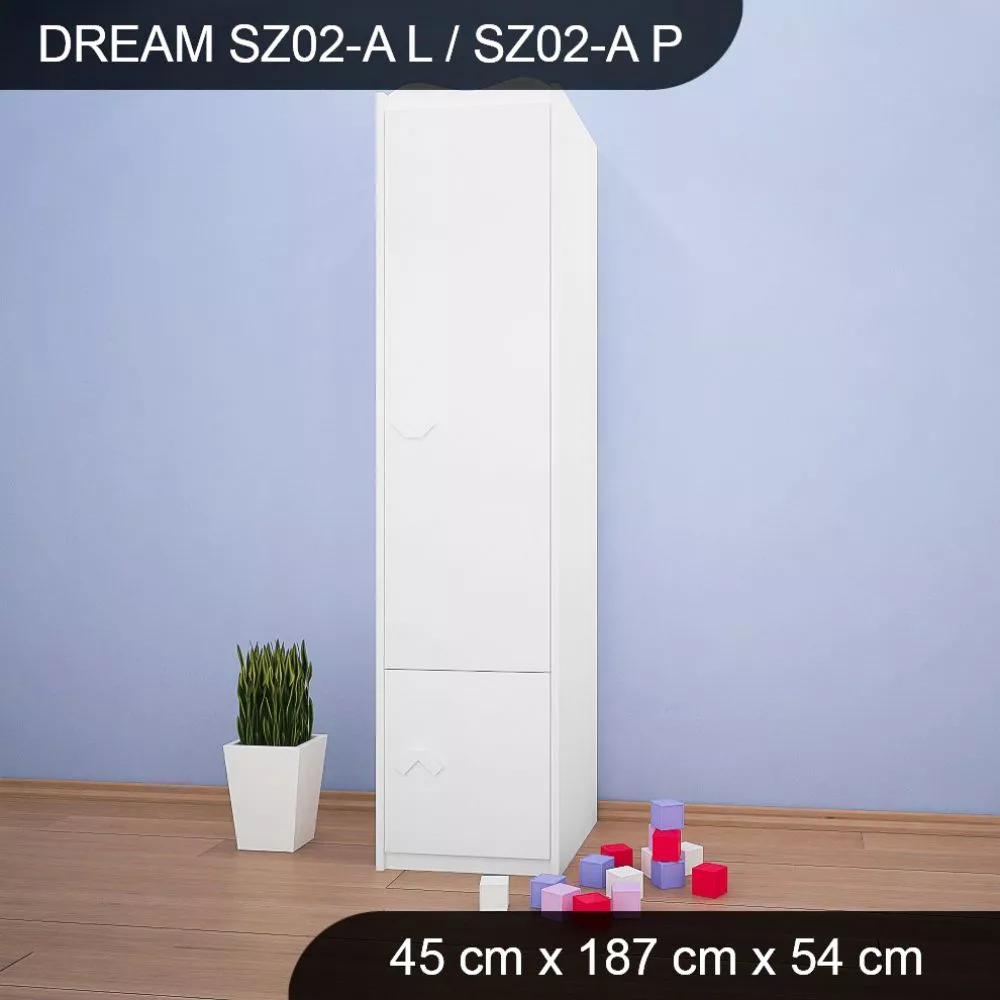 Bērnu skapis Dream SZ02-A · 45 × 54 × 187 cm