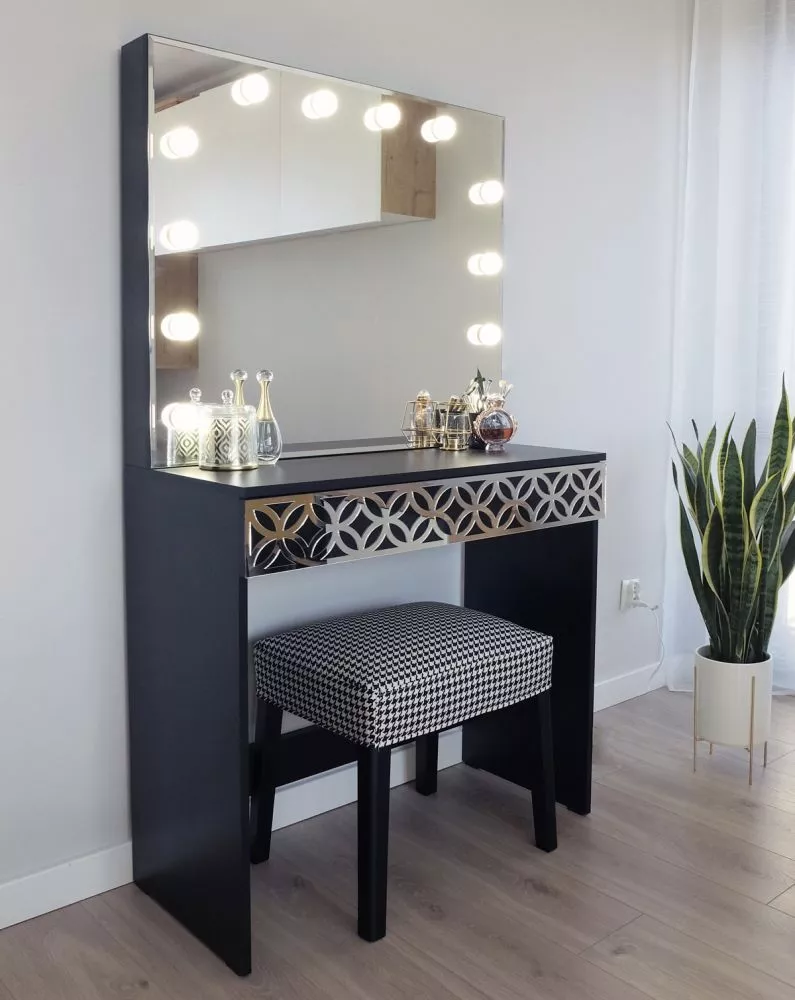 Kosmētikas galds Classic 1 Deco ar LED · 90 × 155 × 40 cm