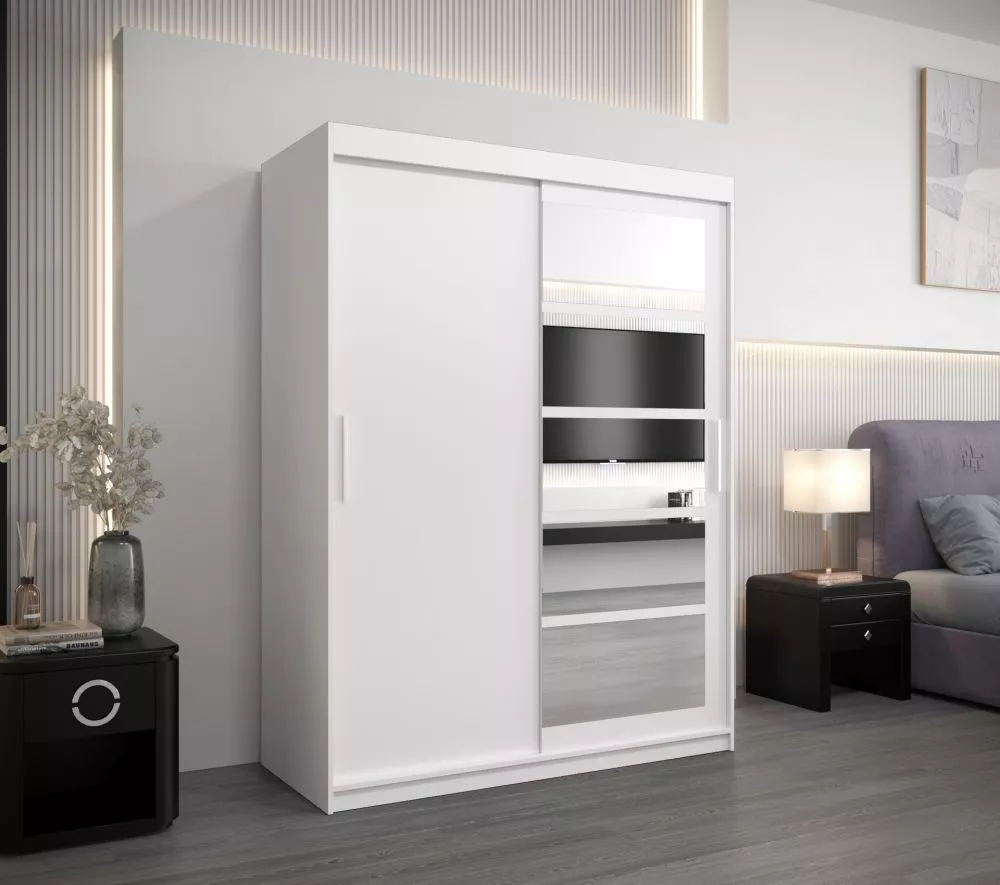 Skapis Roma 1 · Balts · 150 × 62 × 200 cm