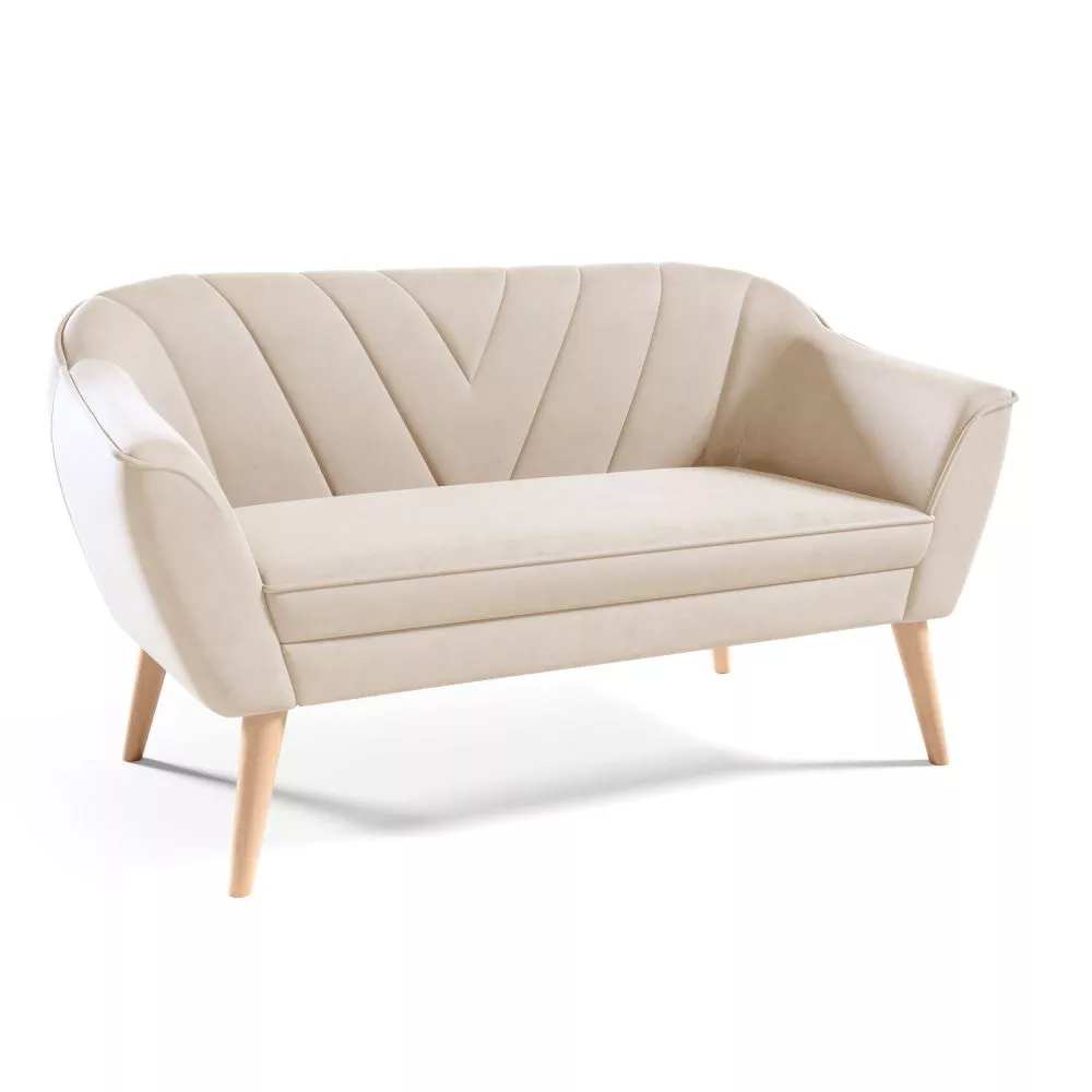 Dīvāns Sofa Flora 205 standard · Gaiši bēšs · 71 × 150 × 75 cm