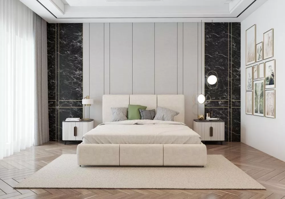 Gulta Alia 160x200 Standard ar stelāžu Guļamvietas platums: 160 cm, Guļamvietas garums: 200 cm, stelāžas tips: koka, · B