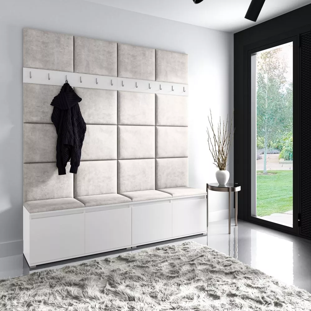 Apavu plaukts Emi 4 Trinity Korpusa krāsa: balts, · 200 × 225 × 40 cm