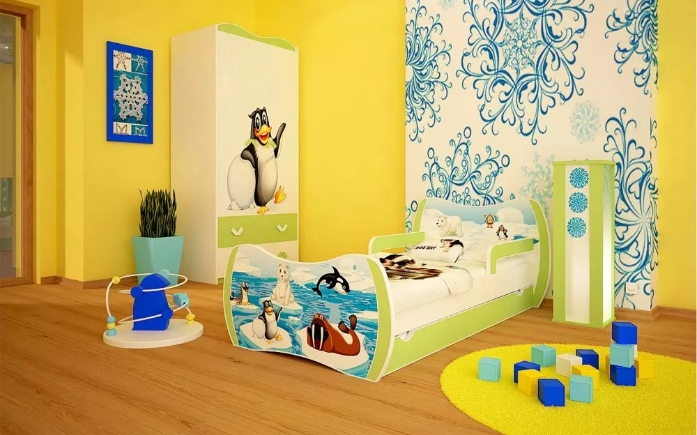 Bērnu gulta Dream L04 160x80 DM31 ar stelāžu Guļamvietas platums: 80 cm, Guļamvietas garums: 160 cm, · 104 × 164 × 71 cm