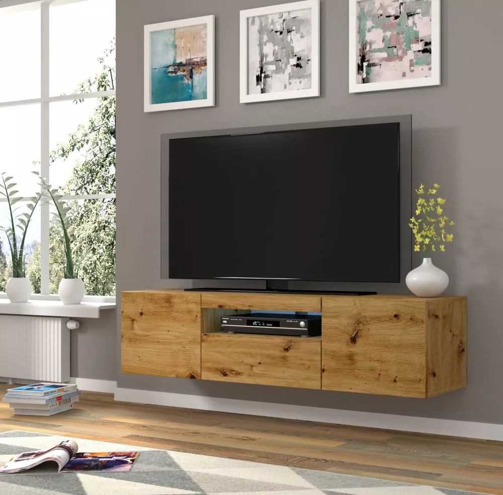TV tumba Aura 150 ar LED · 150 × 37 × 36 cm