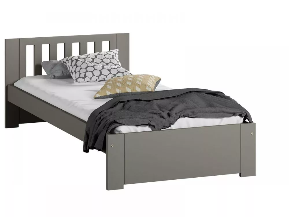 Gulta DMD-7 Magnat ar stelāžu Guļamvietas platums: 90 cm, Guļamvietas garums: 200 cm, · Pelēks · 98 × 206 × 65 cm