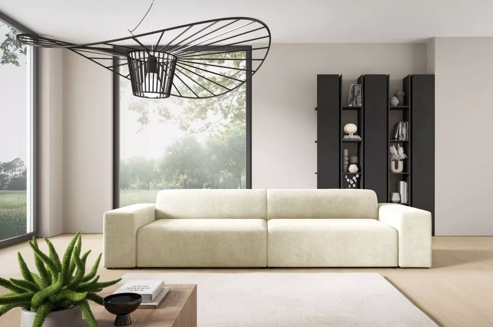 Dīvāns Modullo 2S Premium Standard · Gaiši bēšs · 104 × 296 × 70 cm